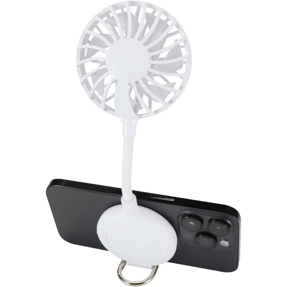 Logo trade corporate gifts image of: Ventio recycled plastic magnetic portable fan