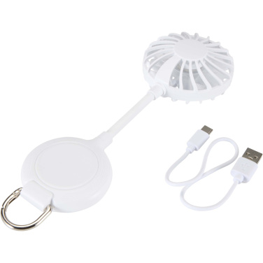 Logo trade promotional merchandise image of: Ventio recycled plastic magnetic portable fan