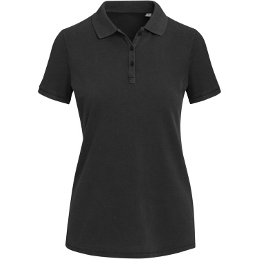 Logo trade promotional giveaways picture of: Calgary 200 g/m2 washed women's polo