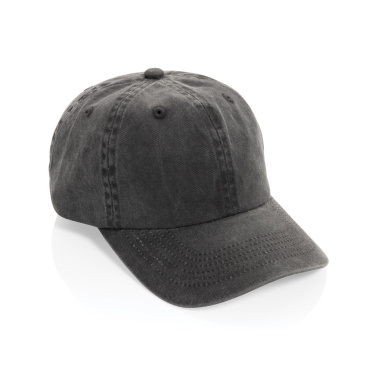 Logotrade promotional gift image of: BEAU AWARE™ Washed 6 panel 270gsm cotton twill cap