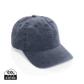 BEAU AWARE™ Washed 6 panel 270gsm cotton twill cap, navy