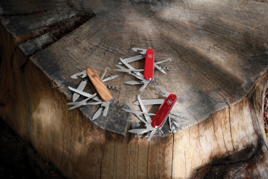 Logotrade promotional product picture of: VICTORINOX Pocket Knife Huntsman Wood 13 functions