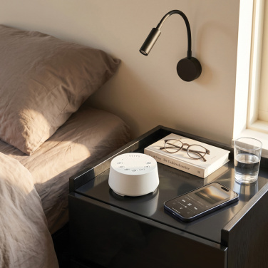 Logotrade promotional item image of: Flora RCS recycled plastic white noise speaker