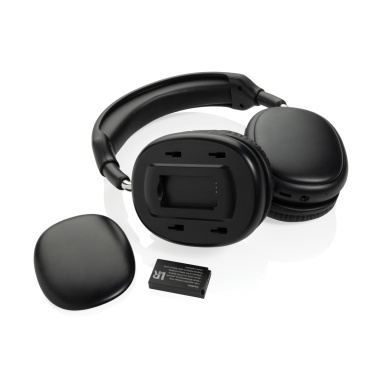 Logo trade promotional item photo of: Spectra RCS Wireless headphone with removable battery