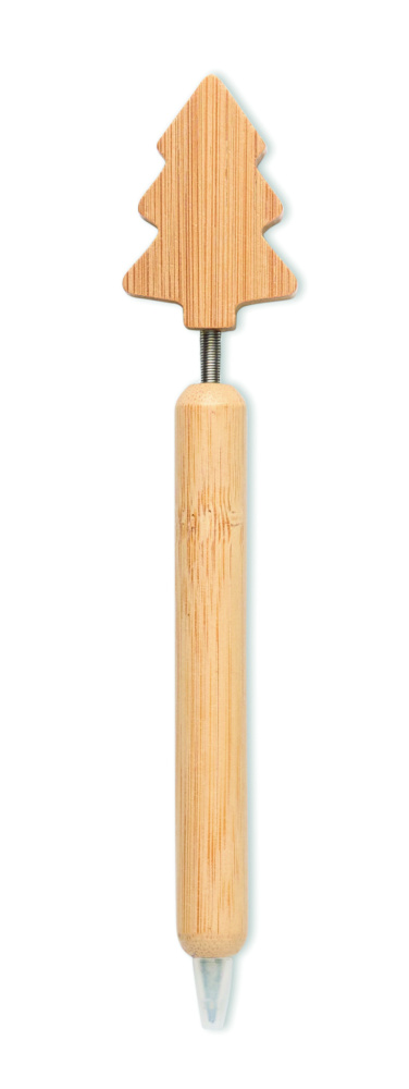 Logo trade promotional items picture of: Bamboo Christmas tree ball pen