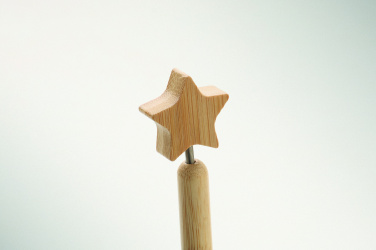 Logo trade promotional item photo of: Bamboo star ball pen