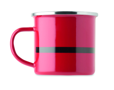 Logo trade business gift photo of: Santa enamel vintage mug 300ml