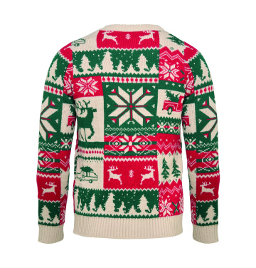 Logo trade promotional merchandise photo of: Christmas knitted sweater L-XL