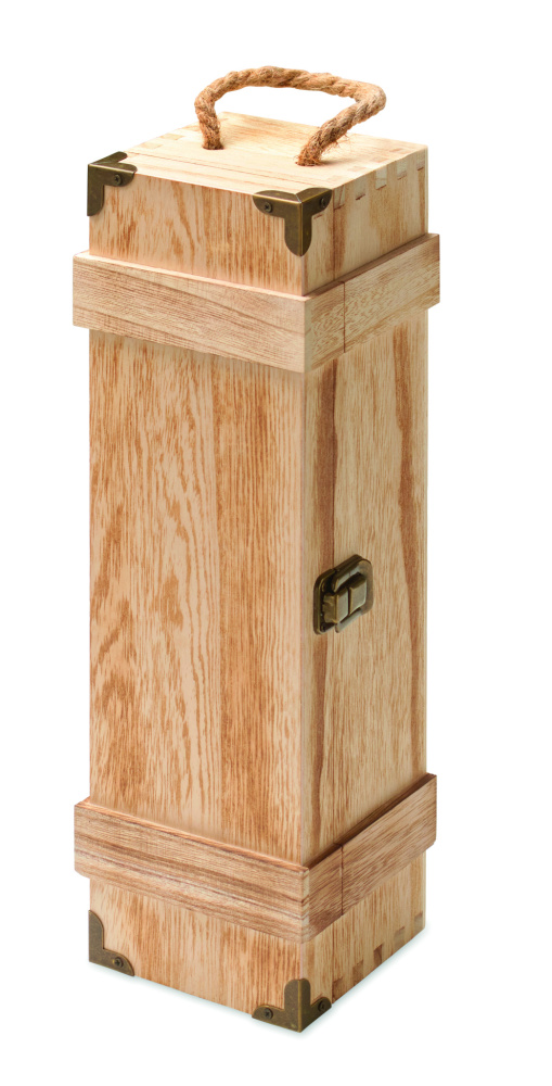 Logo trade promotional gifts image of: Paulownia wood wine gift box