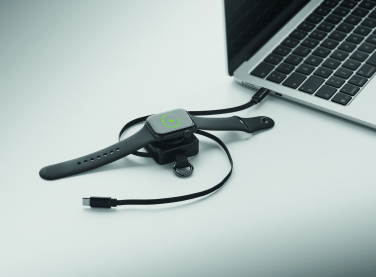 Logo trade promotional giveaways image of: Retractable 100W USB-C cable