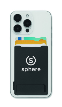 Logo trade promotional giveaways picture of: Magnetic cardholder & stand