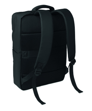 Logo trade promotional products image of: 15" PU RPET laptop backpack