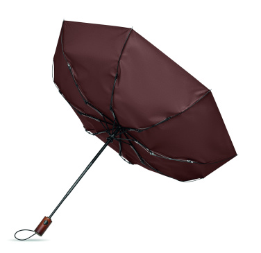 Logotrade promotional products photo of: 21" auto umbrella wood handle