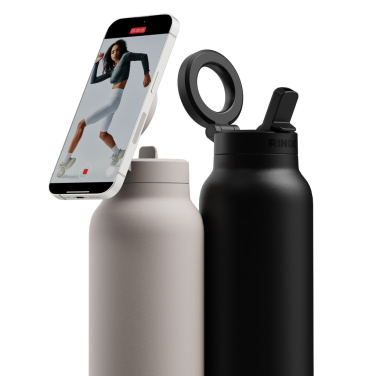 Logo trade advertising products image of: RINGO Pro MagSafe® Waterbottle w Magnetic Booster Ring 710ML