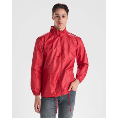 Logo trade promotional giveaways image of: Escocia unisex lightweight rain jacket