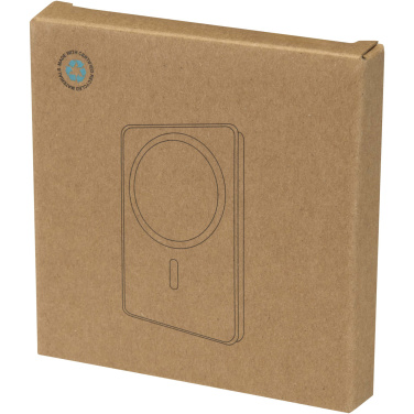 Logotrade promotional item image of: Avis 5000 mAh RCS recycled aluminium magnetic power bank 