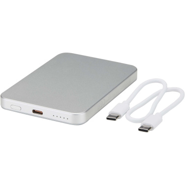 Logotrade advertising product image of: Avis 5000 mAh RCS recycled aluminium magnetic power bank 