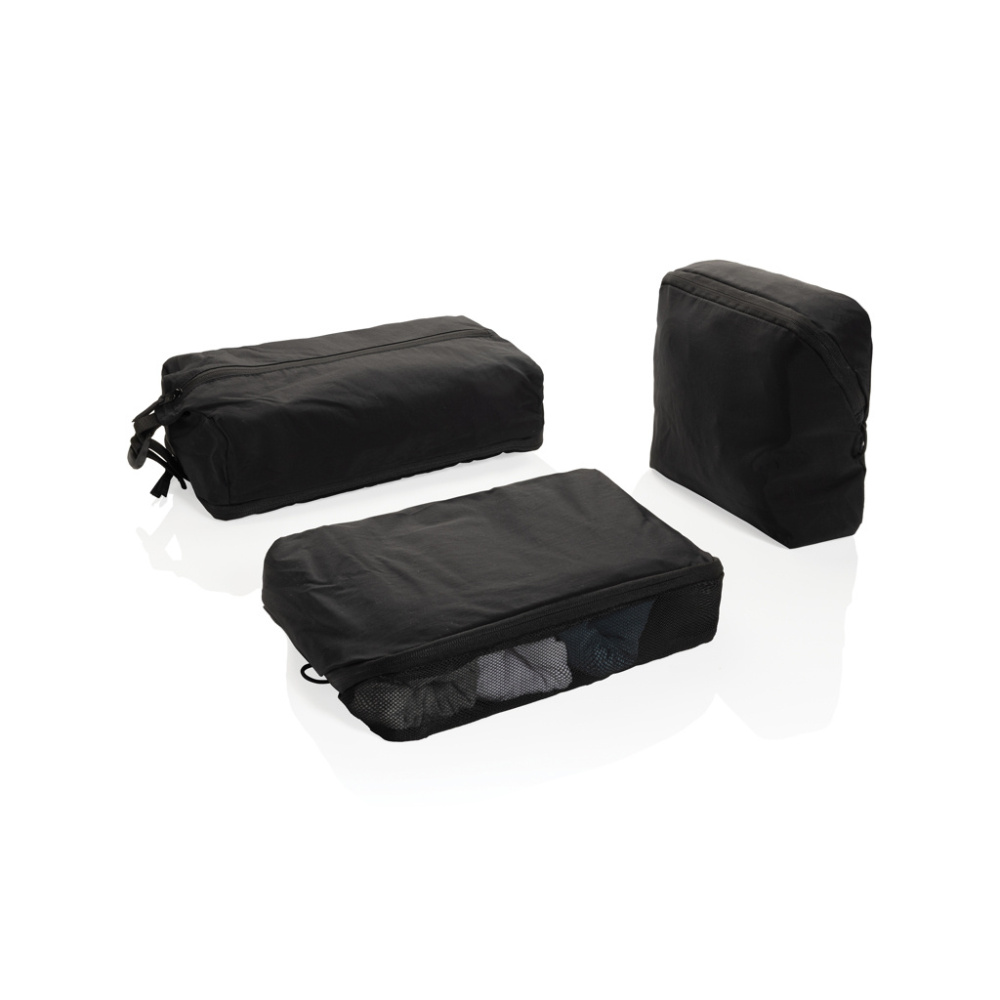 Logo trade advertising products image of: KENTO URBAN RCS recycled nylon packing cube set