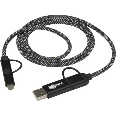 Logo trade promotional product photo of: SMART 65W 100 cm RCS recycled magnetic 5-in-1 charging cable