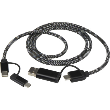 Logo trade advertising product photo of: SMART 65W 100 cm RCS recycled magnetic 5-in-1 charging cable