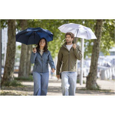 Logo trade advertising product photo of: Agnes 21" foldable auto open RPET umbrella