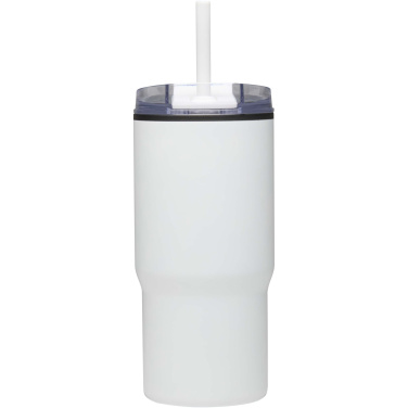 Logo trade promotional giveaway photo of: Westin 540 ml RCS recycled double wall insulated tumbler with straw