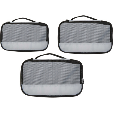 Logo trade corporate gifts image of: Jet GRS recycled packing cubes - set of 3