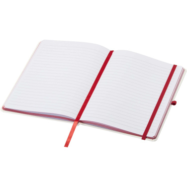 Logo trade corporate gifts picture of: Spectrum A5 hard cover notebook with coloured edge