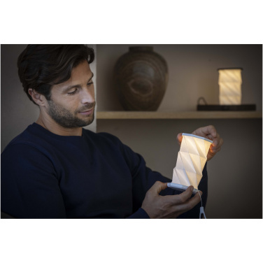 Logo trade promotional merchandise image of: Celestia foldable recycled plastic table lamp