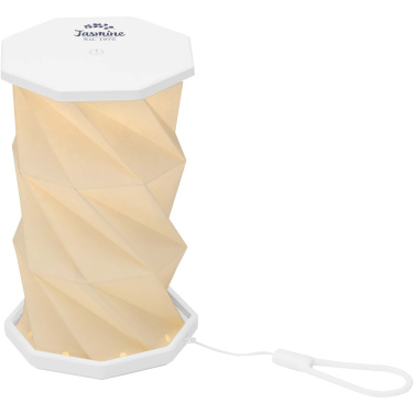 Logo trade advertising product photo of: Celestia foldable recycled plastic table lamp