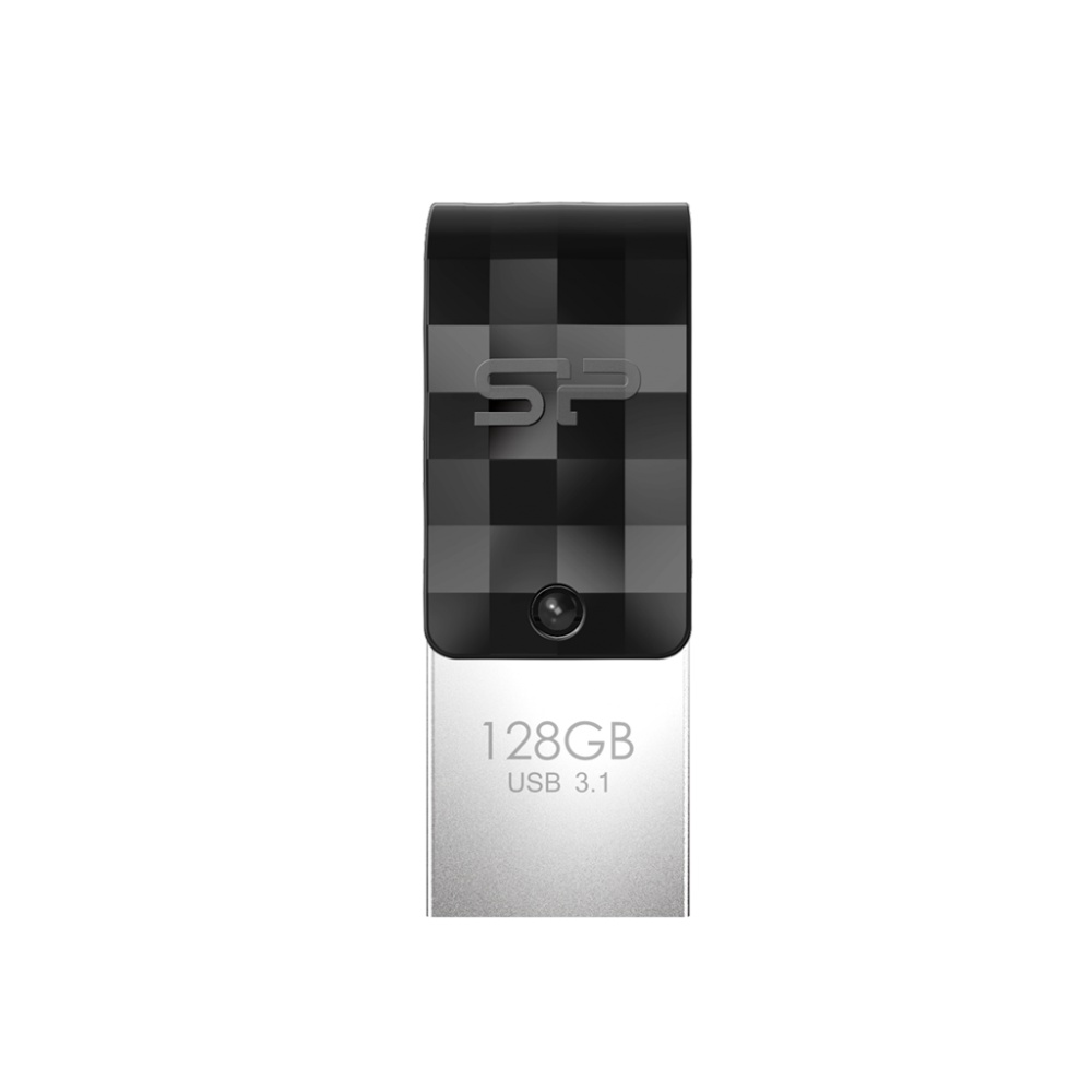 Logotrade reklaamtoote foto: Mälupulk Silicon Power Mobile C31 128 GB, must