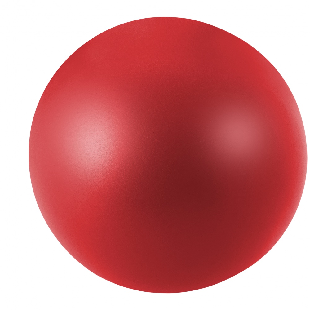 Logo trade reklaamtoote pilt: Cool ümmargune stressipall,  punane