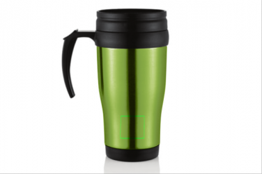 Logo trade reklaamtooted foto: Stainless steel mug, green