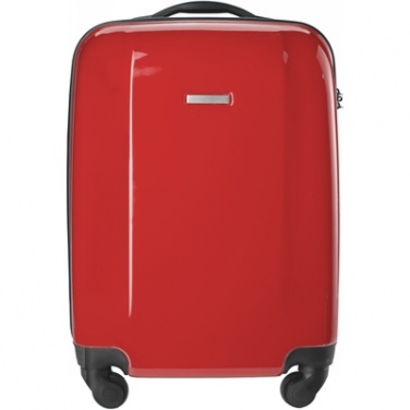 Logotrade reklaamkingi foto: Väike vastupidav reisikohver, punane