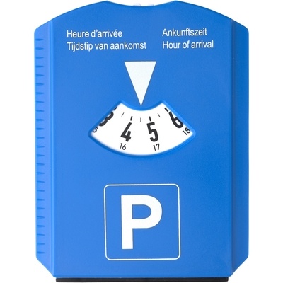 Logo trade ärikingituse pilt: Parkimiskell-jääkraabits žetoonidega, sinine