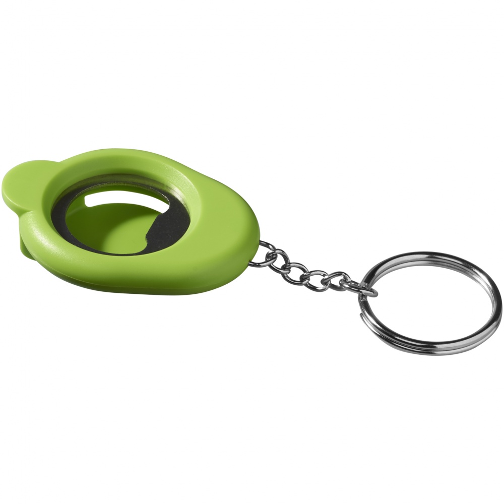 Logo trade reklaamtoote pilt: Hang on pudeliavaja - heleroheline, roheline