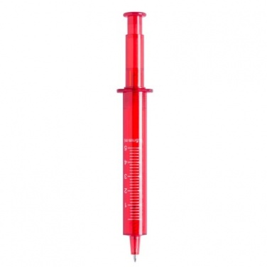 Logotrade ärikingi foto: Reklaamkingitus: Ball pen "syringe", punane