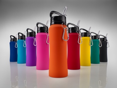 Logotrade reklaamkingituse foto: Colorissimo puutel pehme joogipudel, 700 ml, punane
