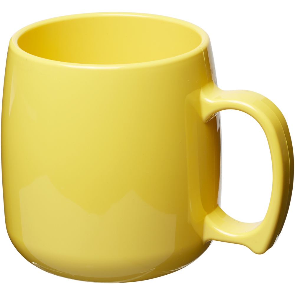 Logo trade firmakingituse pilt: Plastikust mugav kohvikruus Classic, kollane