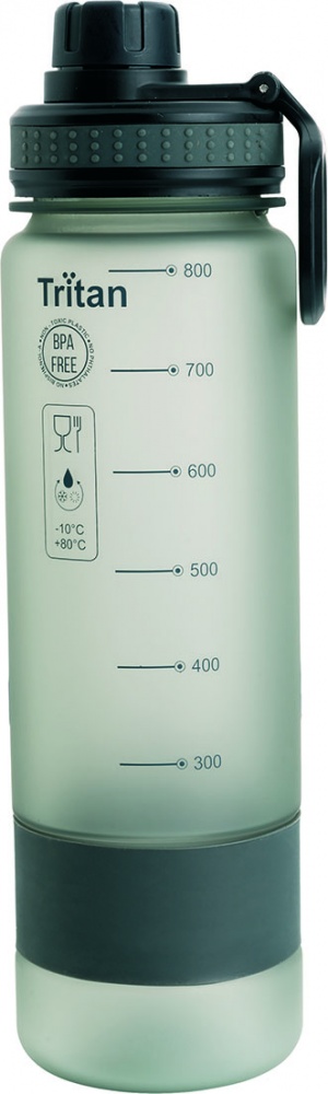 Logotrade meene foto: Mõõteskaalaga joogipudel Kibo, 800 ml, hall