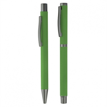 Logotrade ärikingituse foto: Komplekt: pastakas ja tindipliiats, roheline