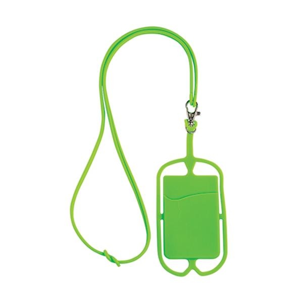 Logo trade reklaamtoote pilt: Kaelapael kaardihoidjaga, roheline