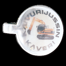 Logotrade ärikingitused pilt: Magnet helkur, ümmargune 111 x 45 mm