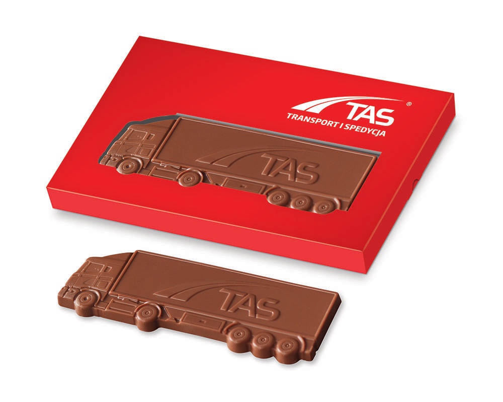 Logotrade reklaamtooted pilt: Šokolaadist veoauto