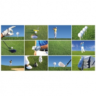 Logo trade meene pilt: Golfipallide komplekt, valge