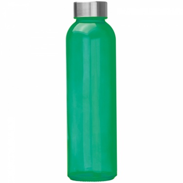 Logotrade meened pilt: Klaasist joogipudel lekkekindla korgiga, roheline