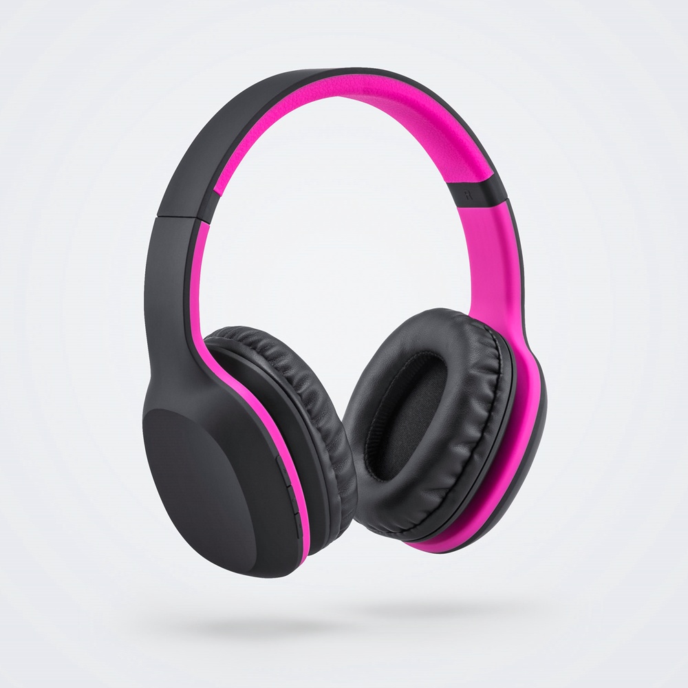 Logotrade meene foto: Colorissimo juhtmevabad kõrvaklapid, roosa