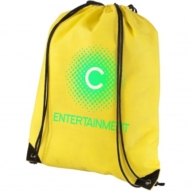 Logo trade ärikingi pilt: Igihaljas valukangast premium seljakott, helekollane
