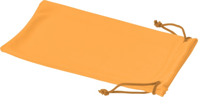 Logo trade firmakingi pilt: Mikrokiust kott päikeseprillide jaoks, neoonoranž
