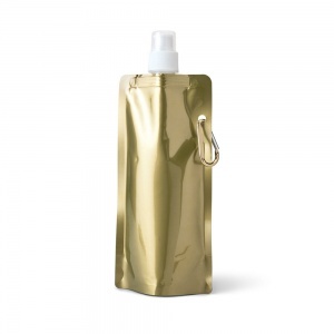 Logo trade reklaamkingituse pilt: Kokkuvolditav joogipudel Gilded, kuldne